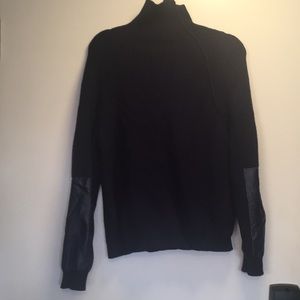 Navy color high neck sweater